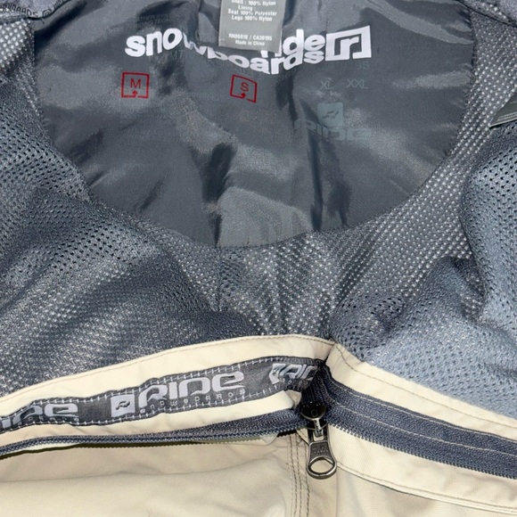 RIDE SNOWBOARD PANTS WATERPROOF KHAKI TAPERED SEAMS ADJUSTABLE WAIST SZ WOMEN M - Picture 16 of 16